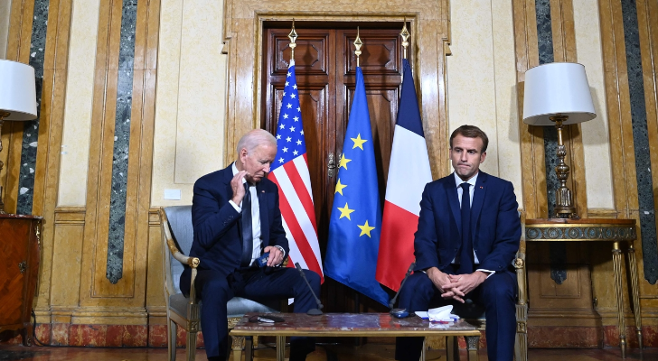 بايدن التقى ماكرون للمرة الأولى بعد "أزمة الغواصات": لا يوجد مكان بالعالم لا يمكننا التعاون فيه مع فرنسا