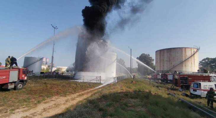 فوج إطفاء بيروت: السيطرة على الحريق في خزان البنزين في الزهراني وعمليات التبريد قائمة