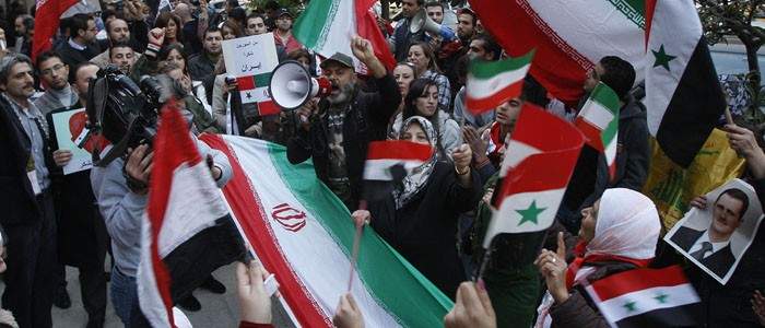 متظاهرون إيرانيون يطالبون بالكف عن التواجد العسكري الإيراني في سوريا