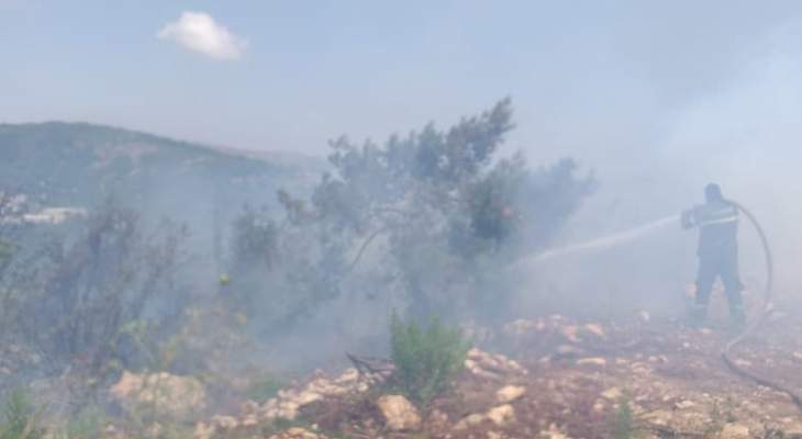 الدفاع المدني يواجه صعوبات بإخماد النيران بين الدورة والسن واللواء خير تفقد مواقع متضررة في عكار