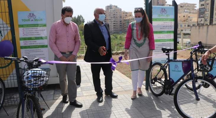  بلدية صور افتتحت مشروع الدراجات الهوائية &quot;دور بصور&quot;
