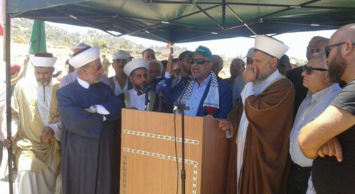 الجماعة الاسلامية نظمت اعتصام تضامني مع المسجد الاقصى في شبعا 