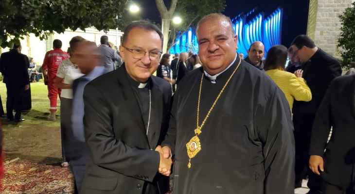 المطران ابراهيم شارك في الحفل الوداعي للسفير البابوي في لبنان