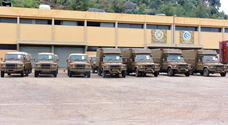 الجيش اللبناني تسلّم 14 آلية وعتاد عائد لها هبة من السلطات الأسترالية