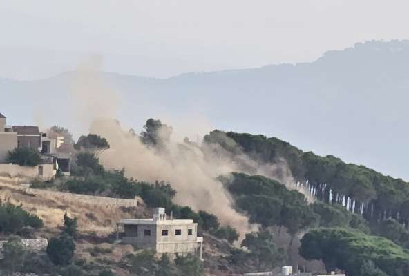 "النشرة": قصف مدفعي إسرائيلي طاول منطقة الخريبة خراج راشيا الفخار في حاصبيا