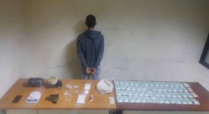 قوى الأمن: توقيف شخص خزّن المخدّرات في منزله في حيّ السّلّم ليروجها في عدّة مناطق من جبل لبنان