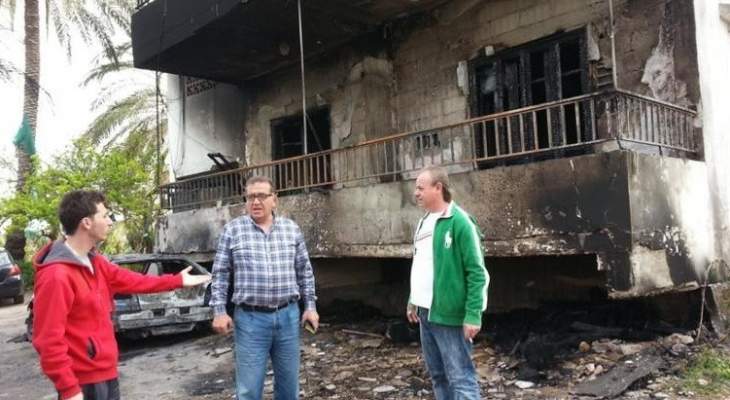  فوج اطفاء بلدية صيدا :إخماد حريق في قبل امتداده الى مبنى سكني 