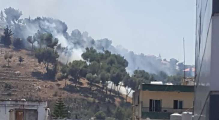 حريق كبير في حرج صنوبر جبل الرويس في الشقيف والنيران تتمدد باتجاه المنازل