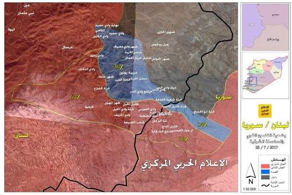 64 بالمائة من مساحة جرد عرسال تحت سيطرة حزب الله وحصر النصرة بالمنطقة المتبقية