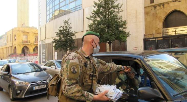 الجيش: توزيع 5000 كمامة على المدنيين