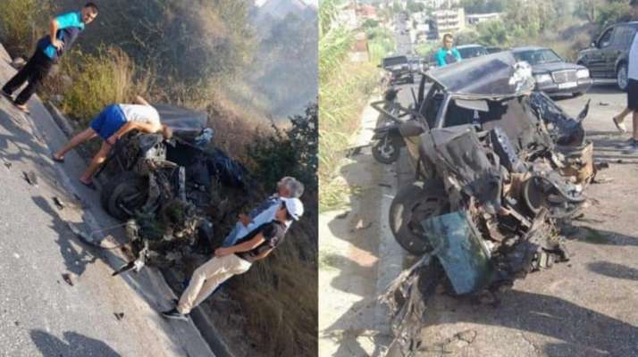 قتيل وجريحة نتيجة حادث سير على طريق عام الضنية- طرابلس في وادي الريحان