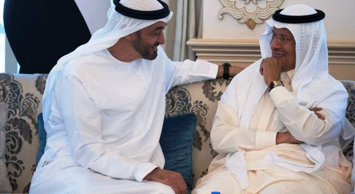 ولي عهد أبو ظبي ووزير الطاقة السعودي ناقشا علاقات التعاون بين البلدين