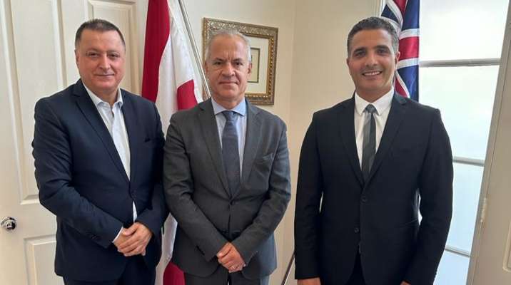 مطر زار السفير اللبناني في كانبرا واطلع على أوضاع الجالية والبعثة الدبلوماسية في أستراليا