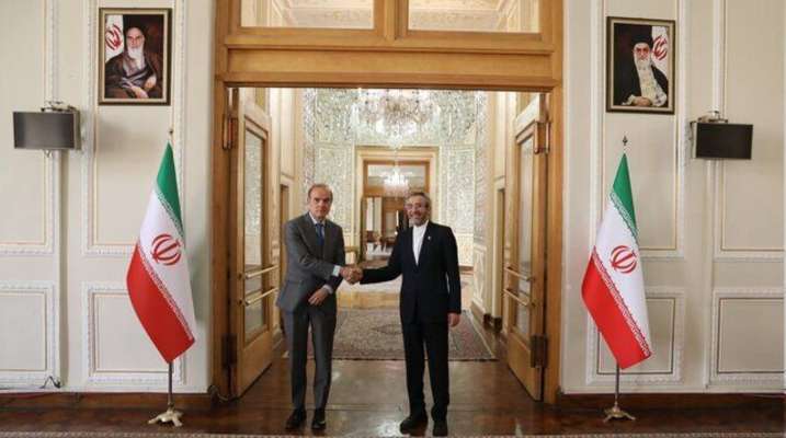رئيس وفد إيران بمحادثات فيينا التقى نائب مفوض السياسة الخارجية بالاتحاد الاوروبي