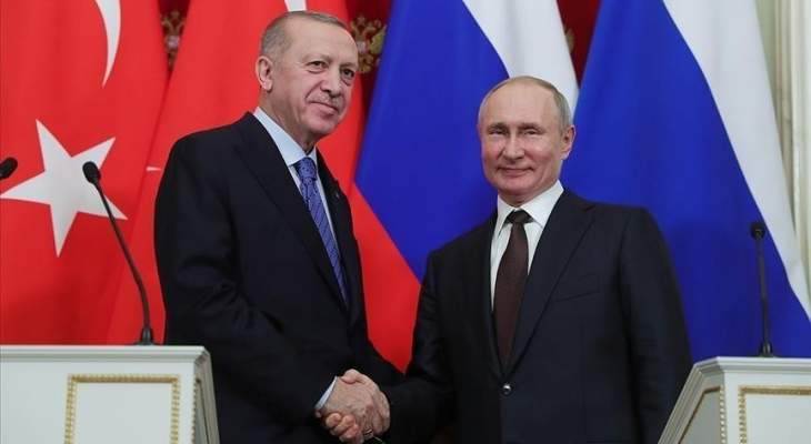 أردوغان وبوتين بحثا هاتفيا مكافحة كورونا وتوريد اللقاح الروسي لتركيا