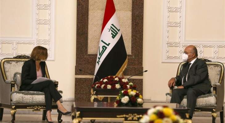 رئيس العراق أكد أهمية وقف الإنتهاكات العسكرية التركية التي تعد خرقا للقوانين 