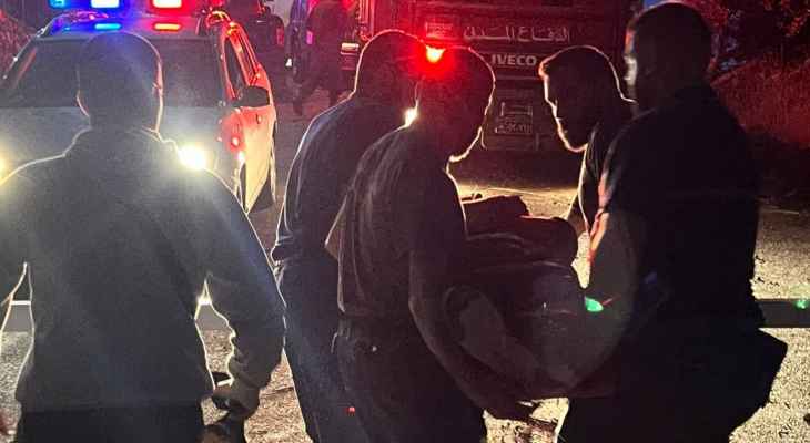 الدفاع المدني: انقاذ مواطن اثر سقوطه في منحدر بين غادير وذوق مكايل