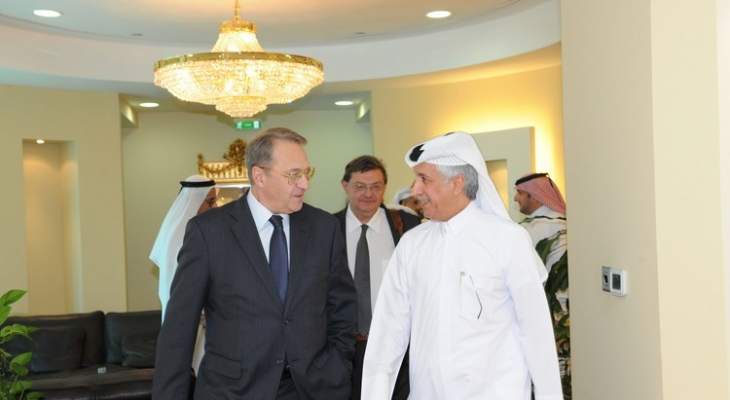 بوغدانوف بحث مع وزيري داخلية وخارجية قطر سبل حل الأزمة السورية