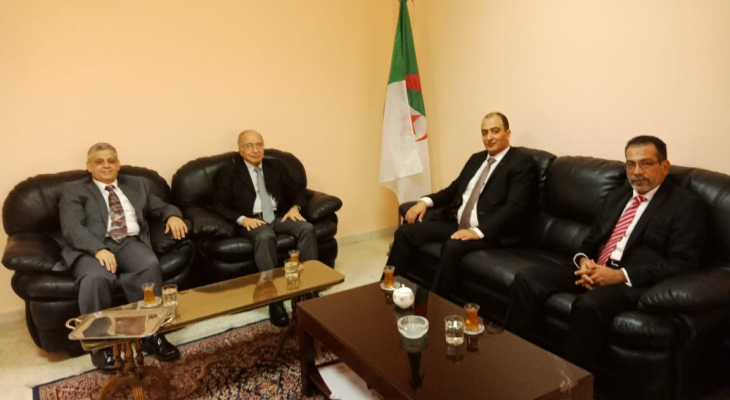 وفد من المرابطون زار  سفارة الجزائر للتهنئة بمناسبة الذكرى الـ65 لثورتها 