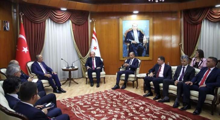 رئيس حكومة شمال قبرص بحث مع جاويش أوغلو بأنشطة التنقيب شرق المتوسط