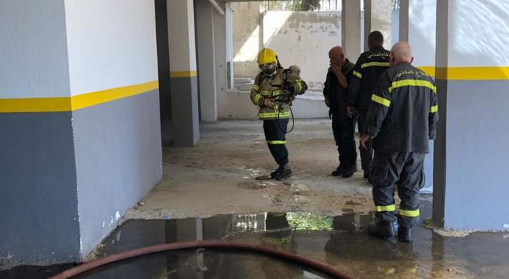 النشرة: إخماد حريق شب بمشغلات اجهزة التدفئة بأحد المباني السكنية في زحلة