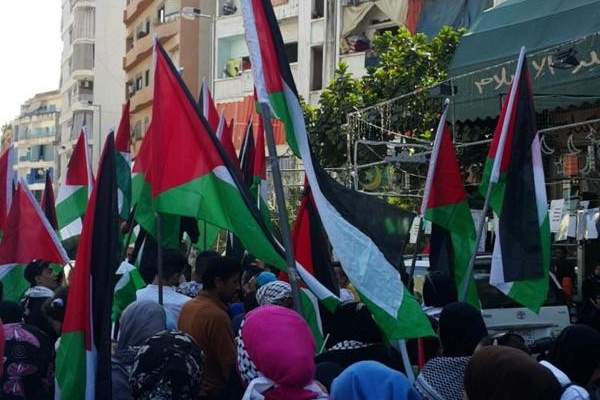 تظاهرة في بيروت نصرة للمسجد الأقصى وتنديداً باعتداءات الجيش الاسرائيلي