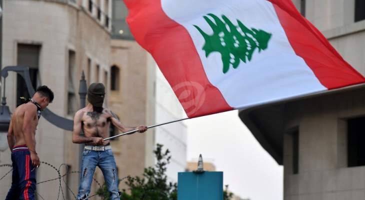  ازدياد اعداد المتظاهرين في وسط بيروت واستمرار المواجهات مع القوى الامنية