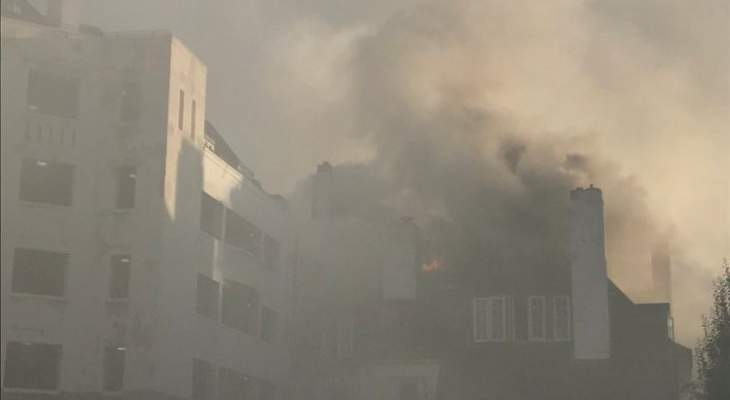 حريق في احراج بسري يعمل الدفاع المدني على اهماده