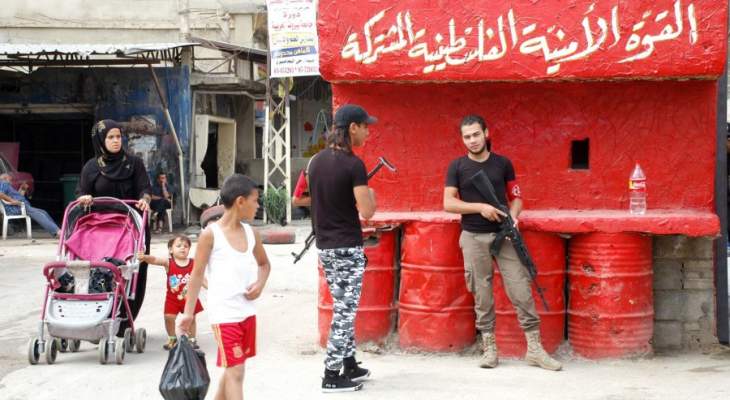 النشرة: اطلاق نار في حي الصفصاف في عين الحلوة بعد اعتقال شخص