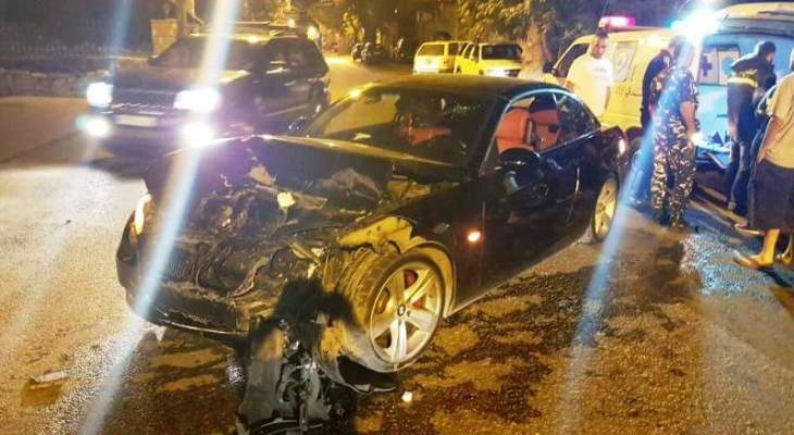 4 جرحى بحادث سير على طريق عام بلدة فاريا كسروان