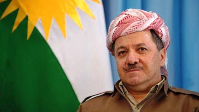 البارزاني يدعو الكرد في العالم الى التظاهر لمساندة اقليم كردستان