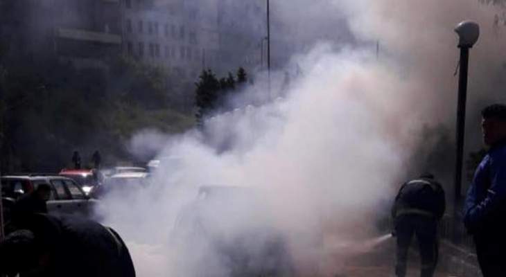 الدفاع المدني: إخماد حريق سيارة في القبة- طرابلس والأضرار مادية