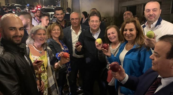 مبادرة كنعان لدعم مزارعي التفاح في بسكنتا حققت مردودا وصل الى 100 مليون ليرة