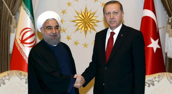 روحاني يتلقى اتصالا هاتفيا من أردوغان