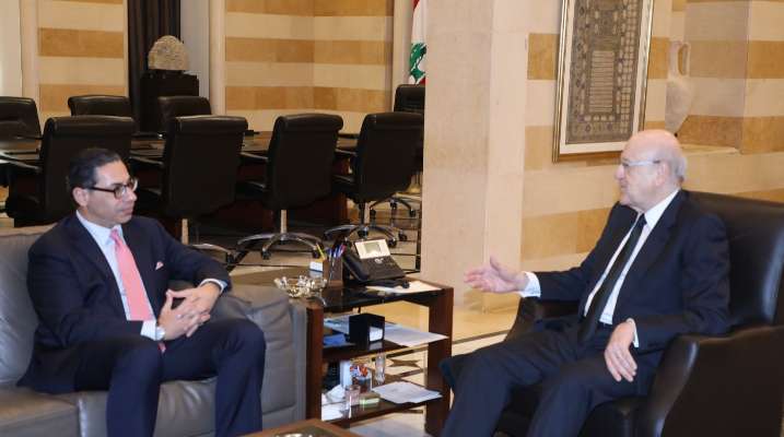 ميقاتي التقى وزير خارجية قبرص: لدعم واغاثة النازحين السوريين في بلادهم