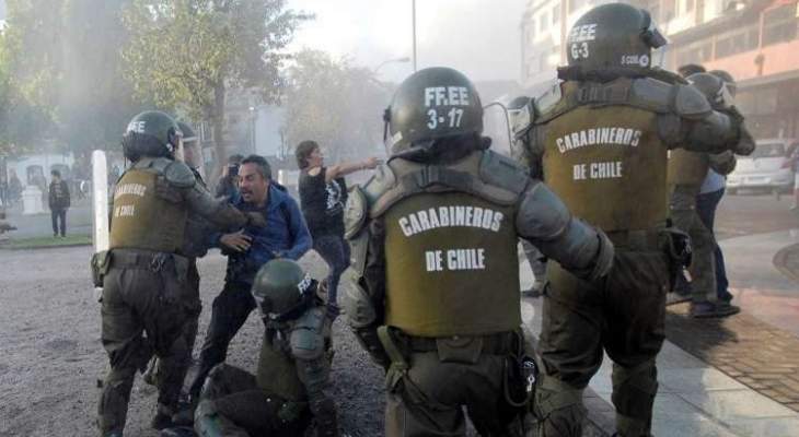 مقتل إثنين وإعتقال 450 شخصا خلال إحتجاجات في تشيلي