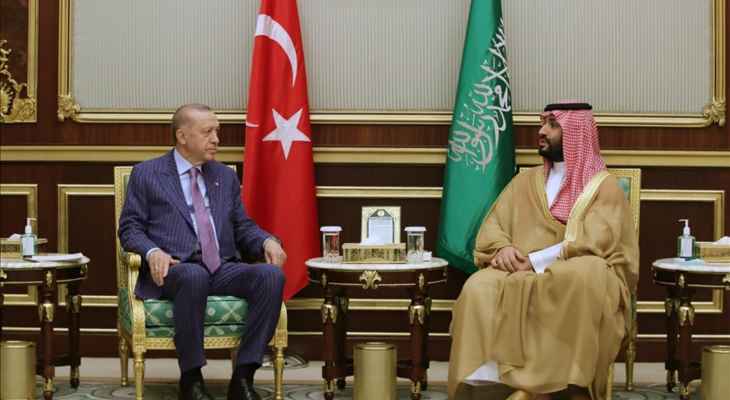 أردوغان عقد لقاء مغلقا مع بن سلمان في جدة