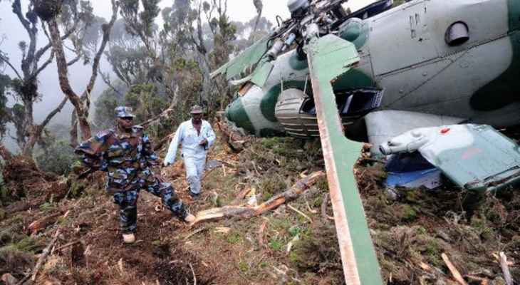 جيش الكونغو: 22 قتيلا على الأقل في تحطم طائرتي هليكوبتر أوغنديتين