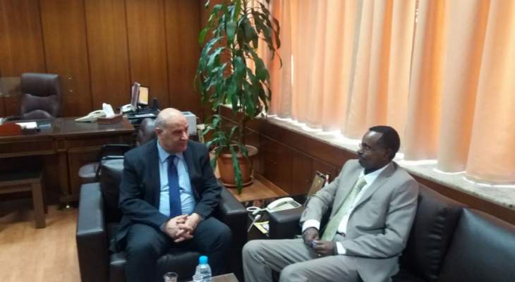 فلحة استقبل المستشار الاعلامي في السفارة السودانية