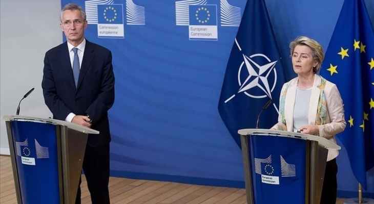 الناتو والاتحاد الأوروبي بحثا التعاون العسكري ودعم أوكرانيا لمواجهة روسيا