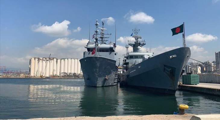 الدفاع التركية تتولى صيانة سفينة عسكرية بنغالية تضررت بانفجار بيروت