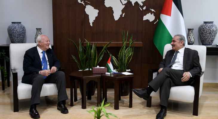 رئيس الوزراء الفلسطيني بحث مع الممثل السامي للأمم المتحدة التطورات الأخيرة في فلسطين