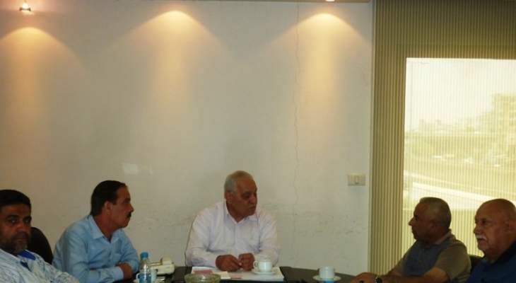 غصن استقبل رئيس الاتحاد العام لنقابات العمال في العراق 