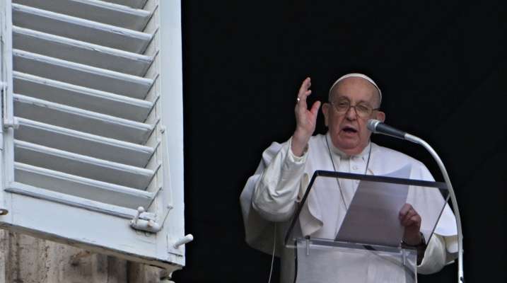 البابا فرنسيس دعا الى ضمان وصول آمن للمساعدات الإنسانية الى سكان غزة