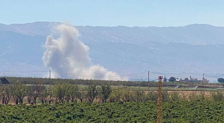 "النشرة": غارة على بلدة سرعين البقاعية بعد تهديد الجيش الإسرائيلي لإخلاء أحد المباني