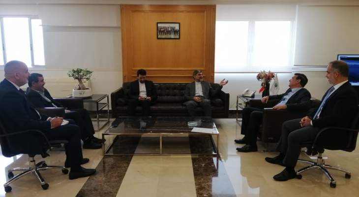 السفير الإيراني أكد لنجار استعداد بلاده للوقوف لجانب لبنان 
