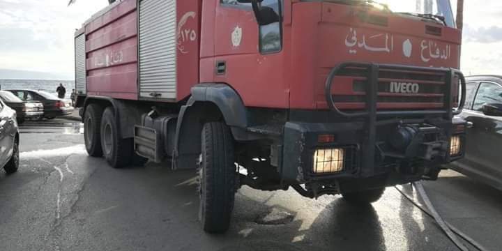 الدفاع المدني: حريق داخل سيارة في الجزائر في نهر ابراهيم