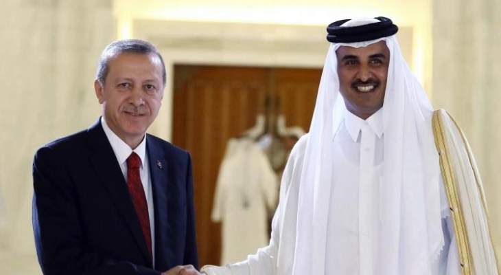 الرئيس التركي يطلع أمير قطر على نتائج القمة الثلاثية التركية الايرانية الروسية