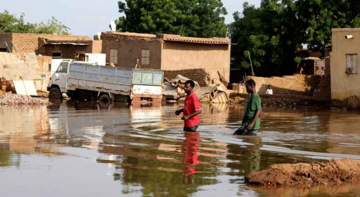 الدفاع المدني السوداني: نتوقع ارتفاع الخسائر بالممتلكات مع بدء ذروة الفيضانات