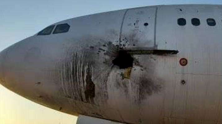 استهداف مطار بغداد الدولي بـ6 صواريخ وإصابة هيكل طائرة مدنية